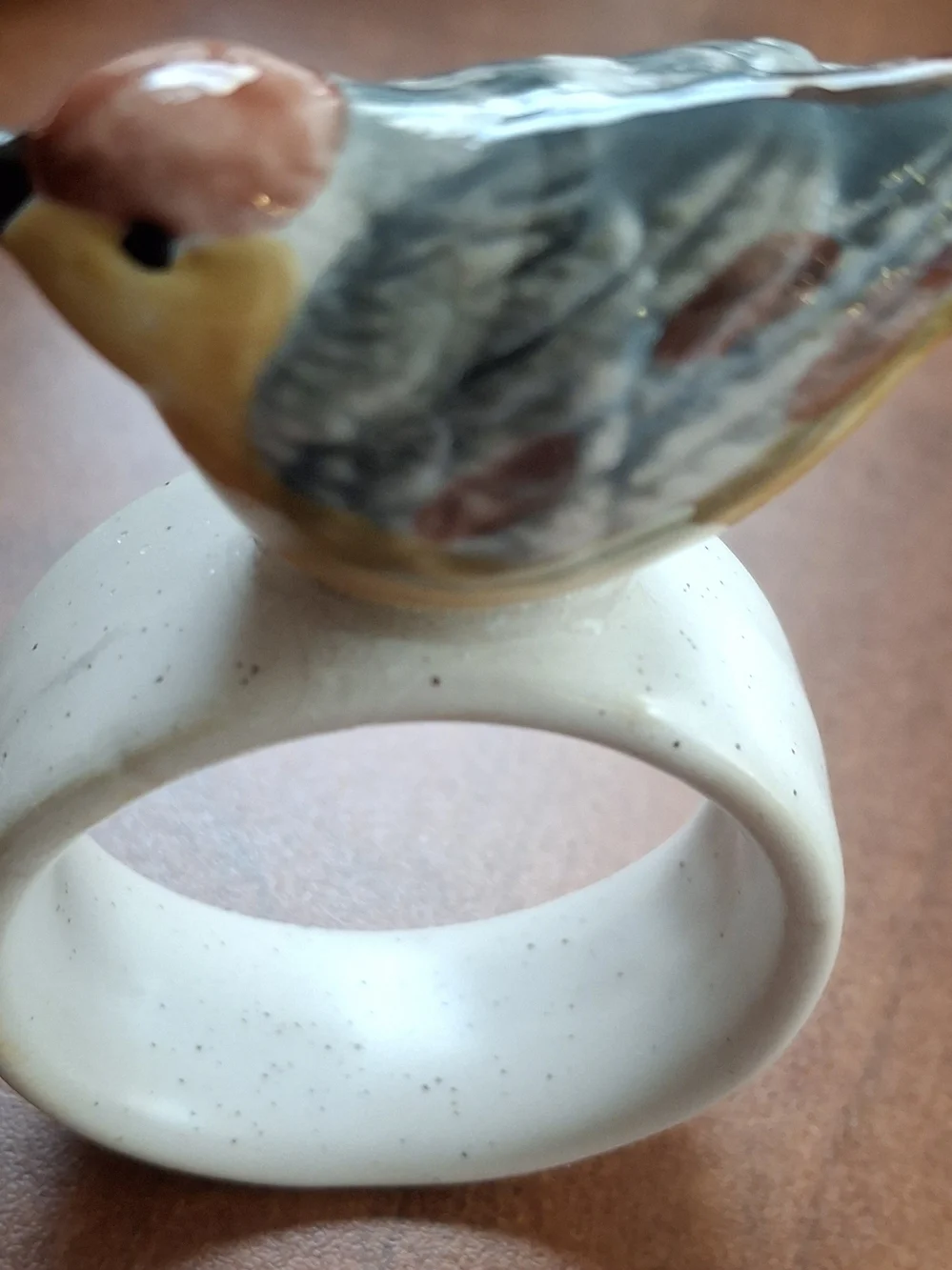 Ceramic Bird Napkin Ring